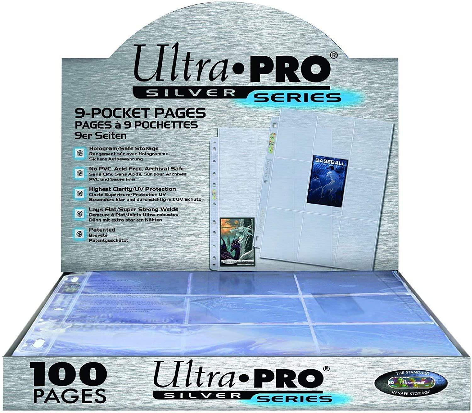 Ultra Pro - 9-Pocket Pages: Silver Series Display