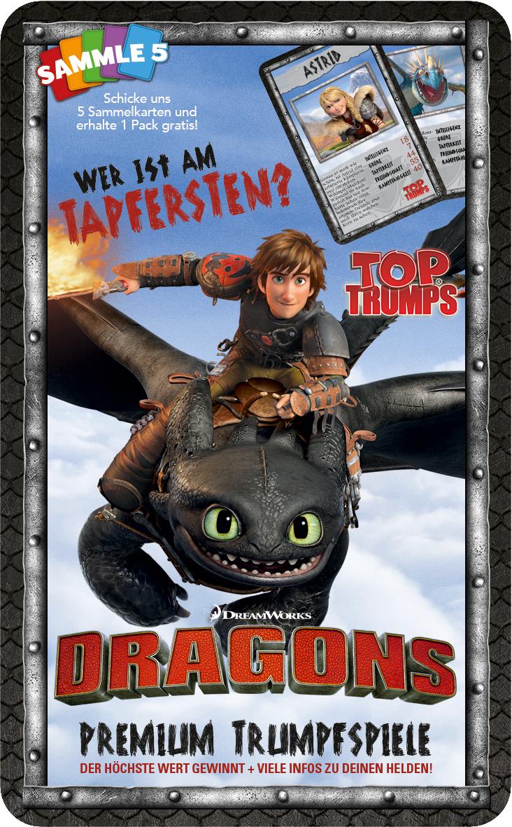 Top Trumps - Wer ist am tapfersten': Dragons