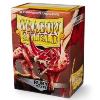 Dragon Shield - Card Sleeves: Ruby Matte, Standard Size (100 Sleeves)
