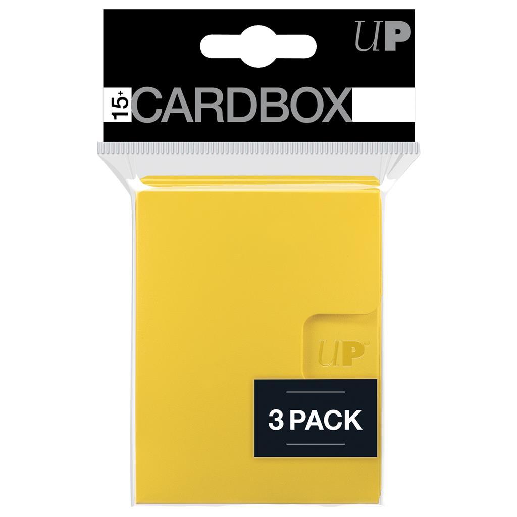 Ultra Pro - 15+ Cardbox 3 Pack, Yellow