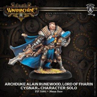 Warmachine - Cygnar: Archduke Runewood, Lord of Fharin, Solo