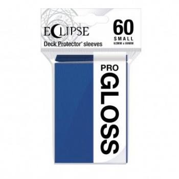 Deck Protector Sleeves - Pro Gloss Eclipse: 62x89 mm Small Size, Blue (60 Sleeves)