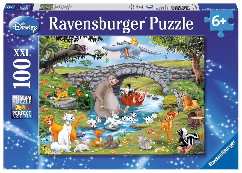 Ravensburger Puzzle - Disney: Die Party der Animal Frinds - 100 XXL Teile
