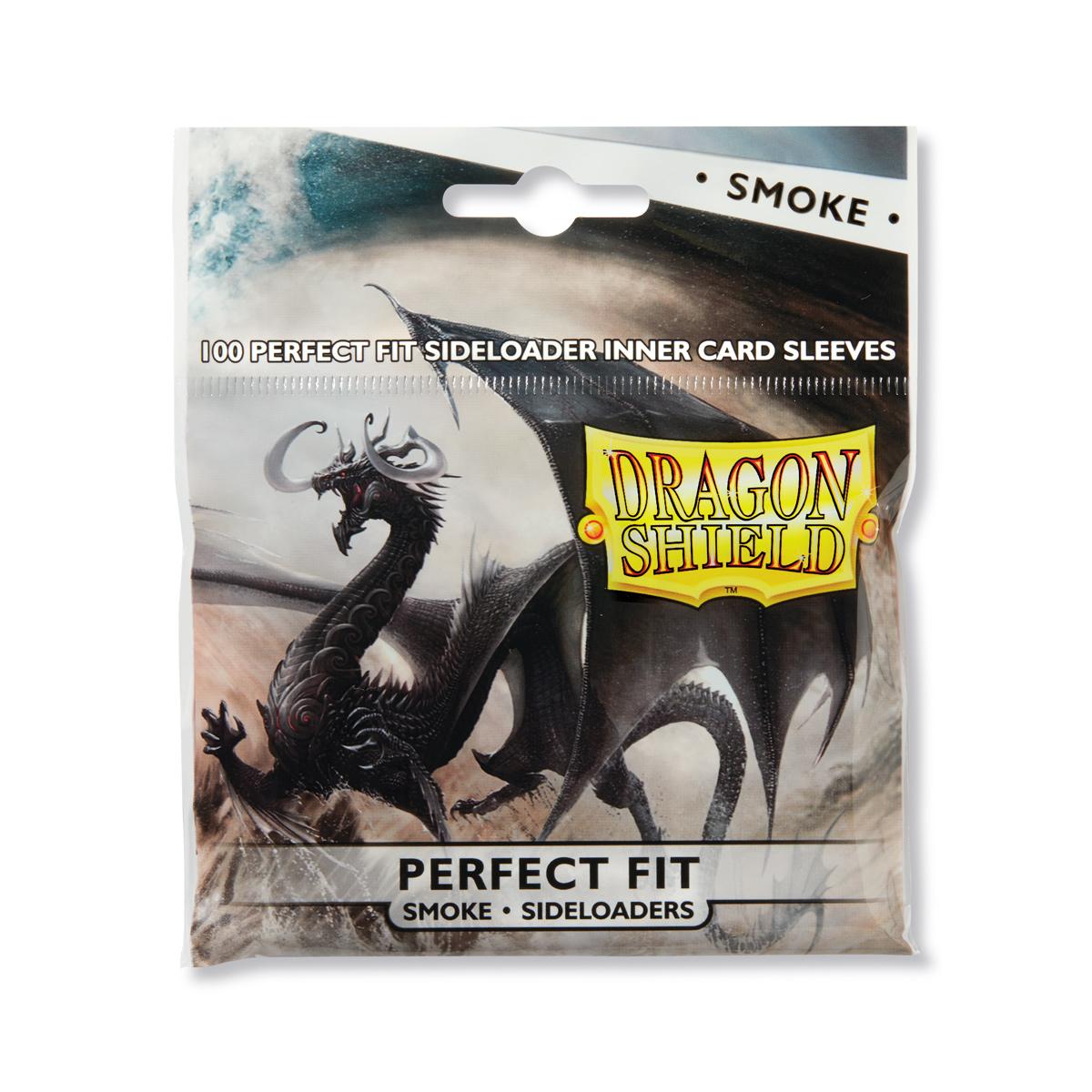 Dragon Shield - Perfect Fit  - Smoke Sideloaders - Standard Size (100 Sleeves)