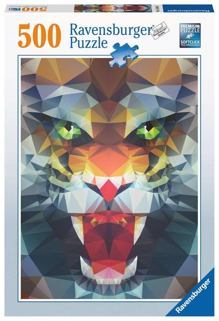 Ravensburger Puzzle - Löwe aus Polygonen - 500 Teile