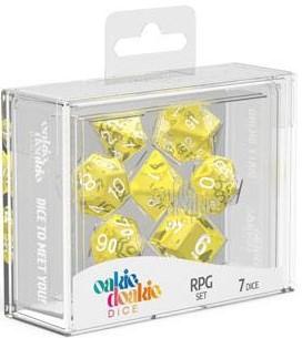 Oakie Doakie Dice - RPG Set Translucent Yellow (7)