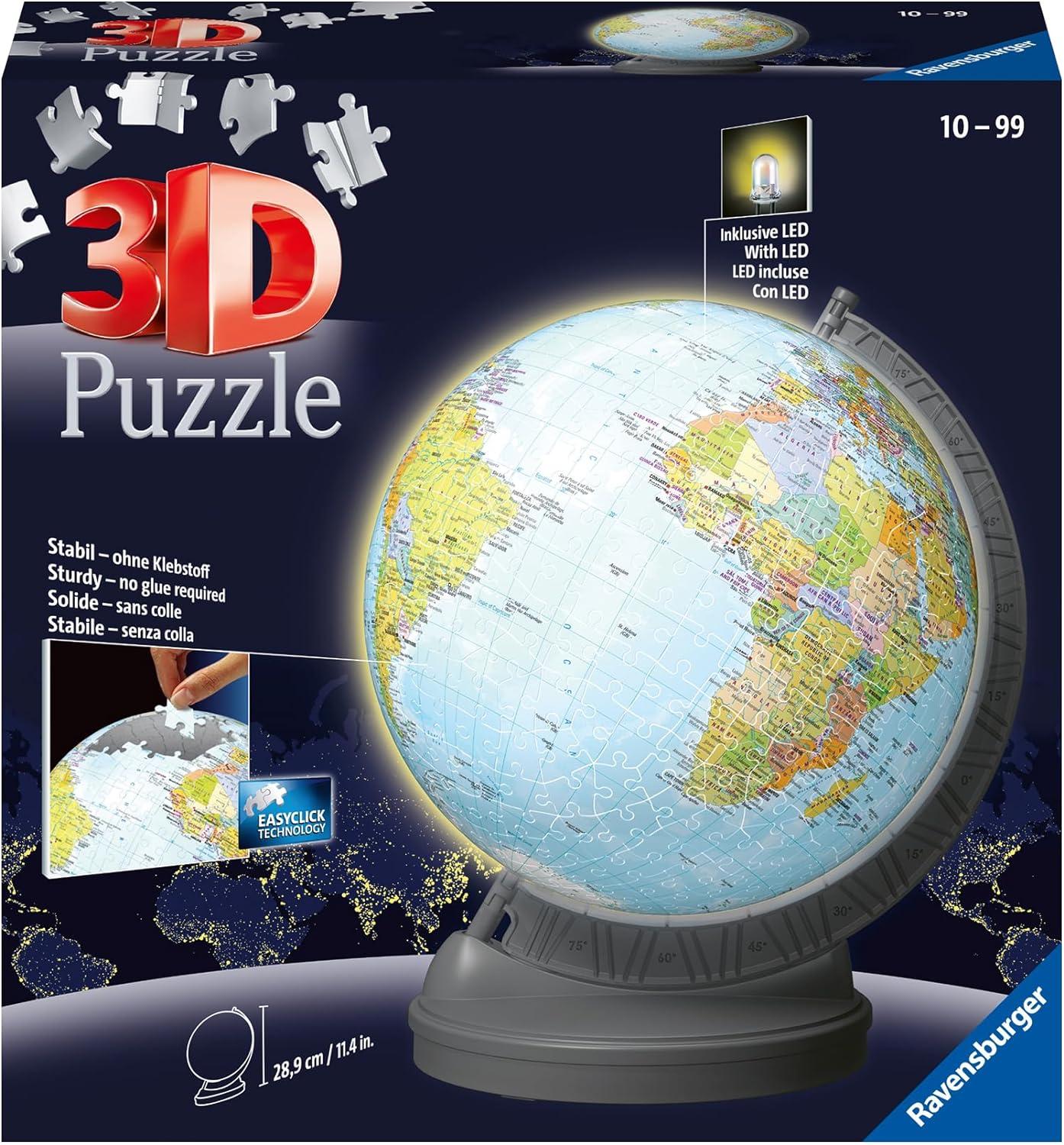 Ravensburger 3D Puzzle - Globus mit Licht