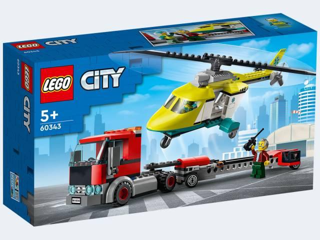 LEGO City 60343 - Hubschrauber Transporter