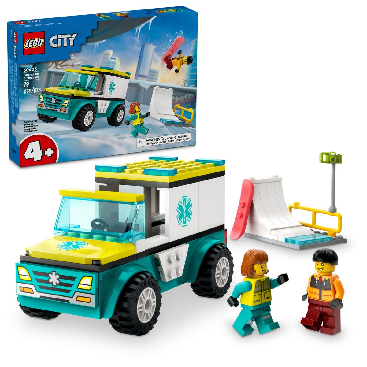 Lego City 60403 - Rettungswagen und Snowboarder