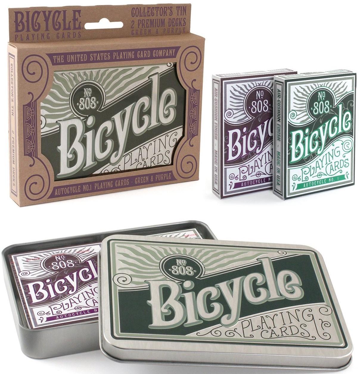 Bicycle Playing Cards - Autocycle No. 1 Playing Cards: Green & Purple