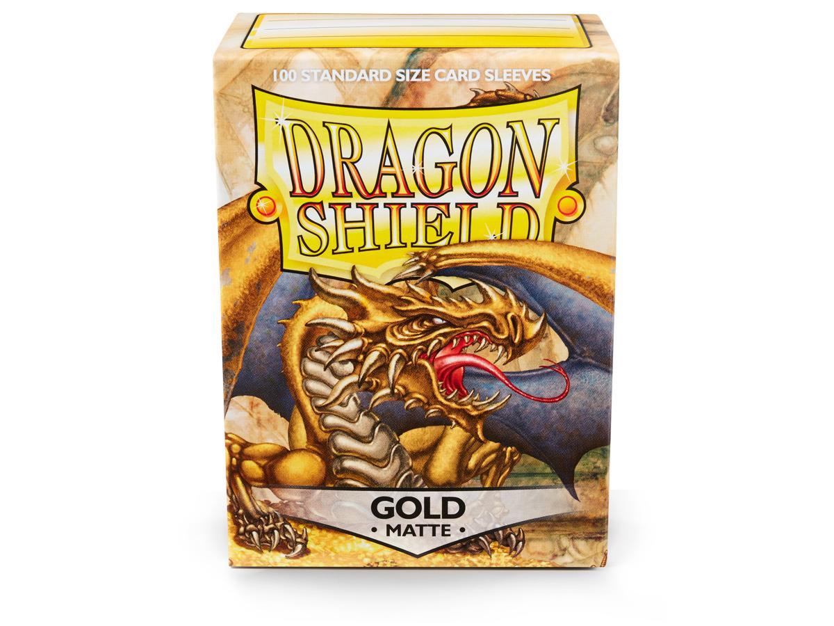 Dragon Shield - Card Sleeves: Gold Matte, Standard Size (100 Sleeves)