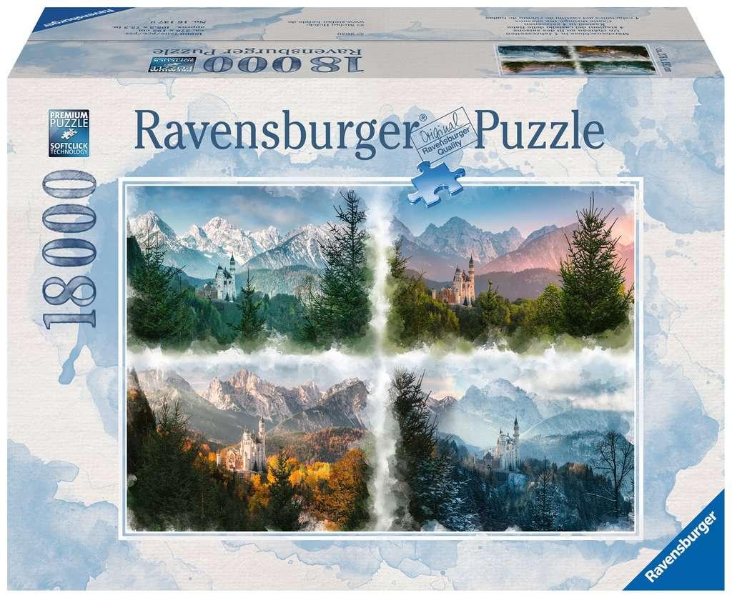 Ravensburger Puzzle - Märchenschloss in 4 Jahreszeiten - 18000 Teile