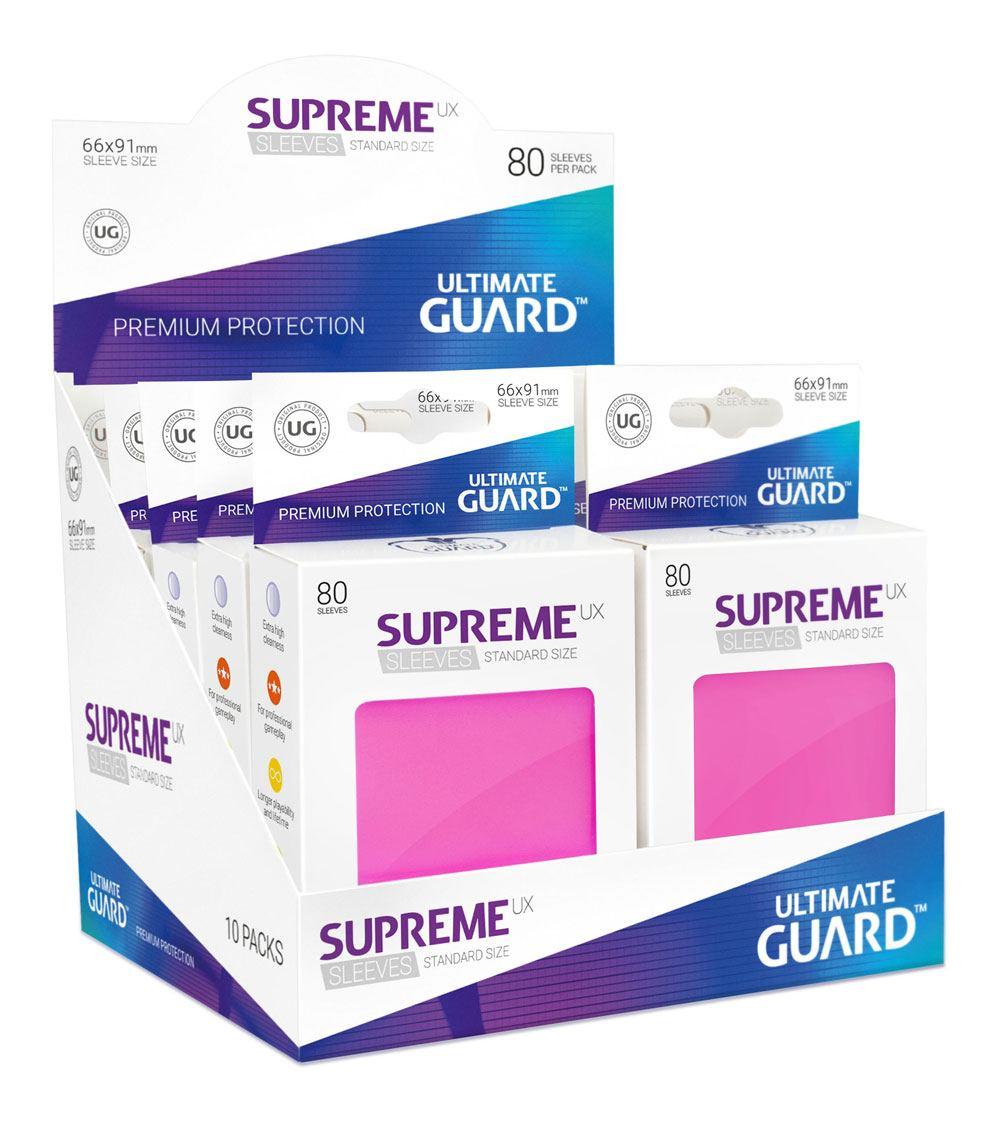 Supreme UX Sleeves - 66x91 (80 Sleeves), Pink