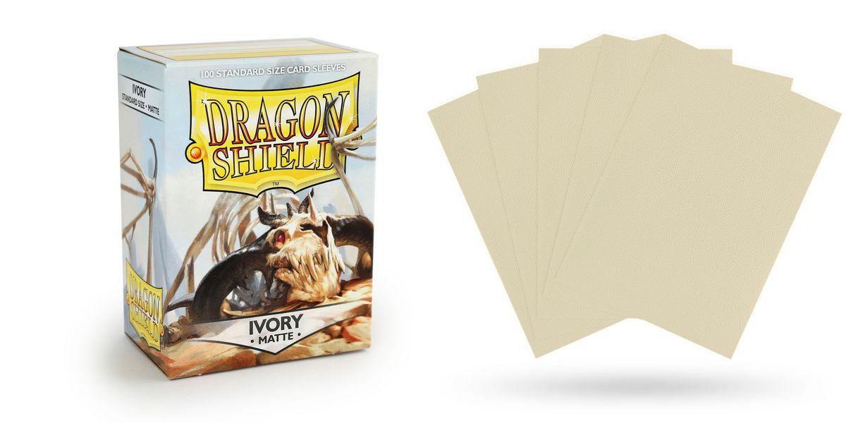 Dragon Shield - Card Sleeves: Matte Ivory, Standard Size (100 Sleeves)