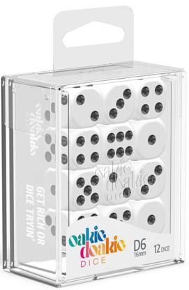 Oakie Doakie Dice - D6 16mm Solid White (12)