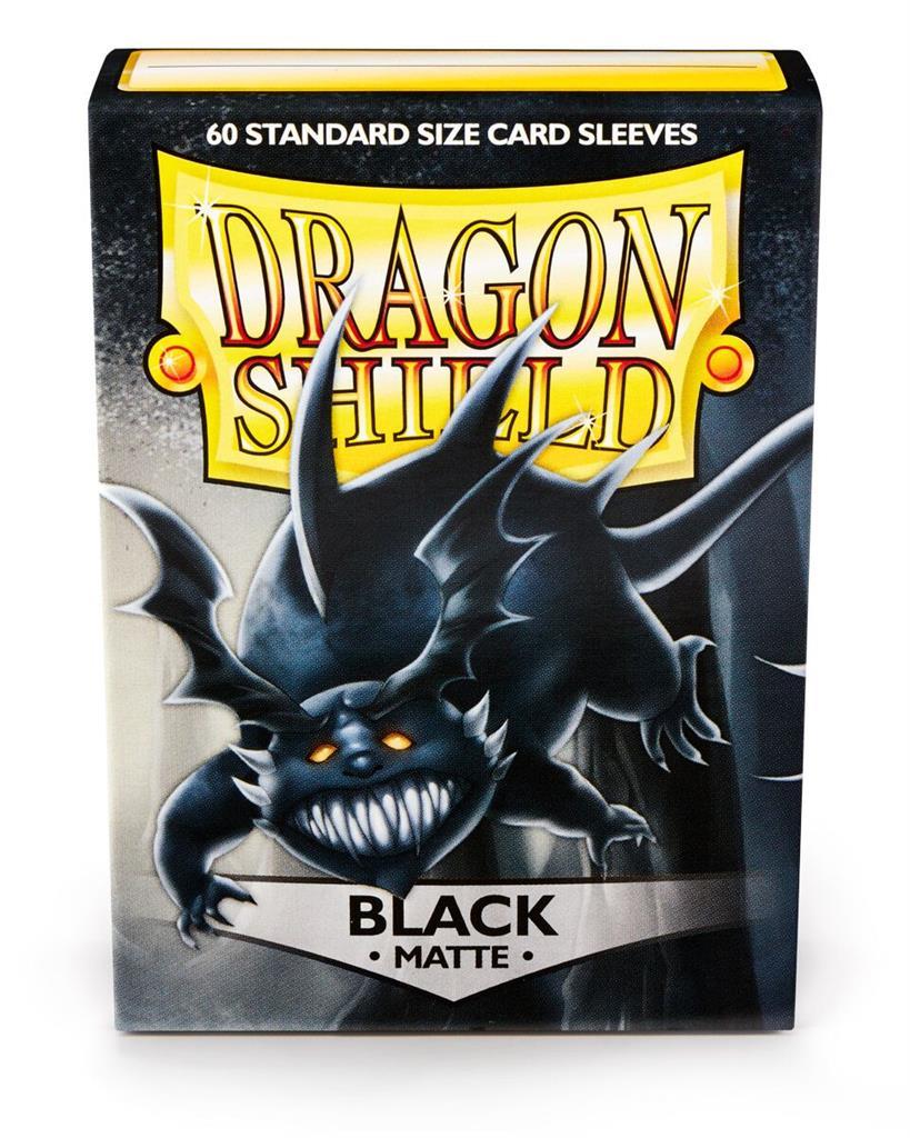 Dragon Shield - Card Sleeves: Matte Black - Standard Size (60 Sleeves)