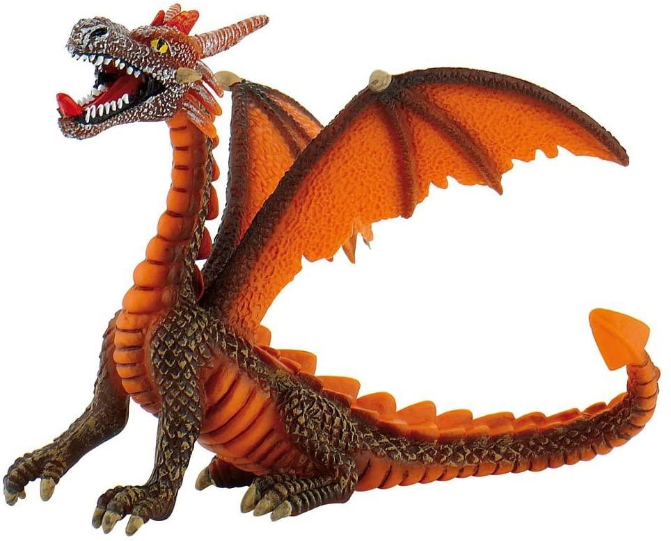 Bullyland - Orangener Drache (sitzend)
