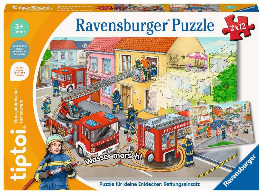 tiptoi® Puzzle für kleine Entdecker: Rettungseinsatz (2x12 Teile)