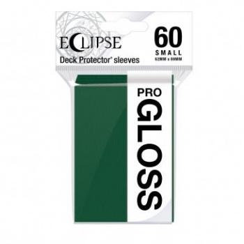Deck Protector Sleeves - Pro Gloss Eclipse: 62x89 mm Small Size, Green (60 Sleeves)