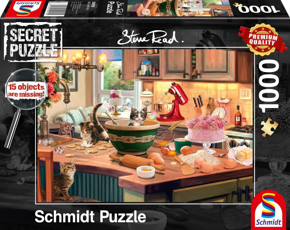 Schmidt Puzzle 1000 Teile - Secret Puzzle: Steve Read: Am Küchentisch