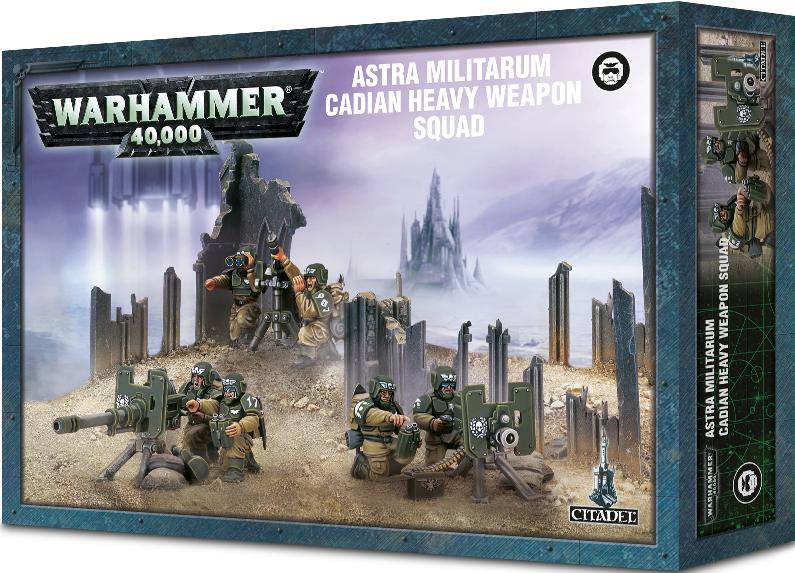 Warhammer 40,000 - Astra Militarum: Cadian Heavy Weapon Squad