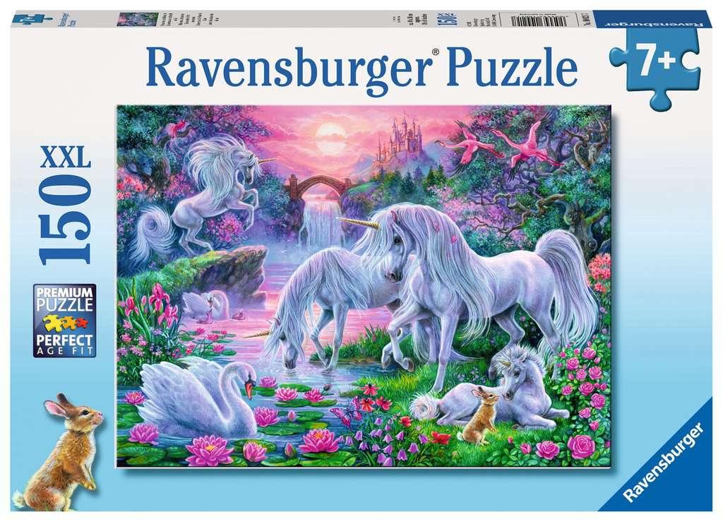 Ravensburger Puzzle - Einhörner im Abendrot - 100 XXL Teile