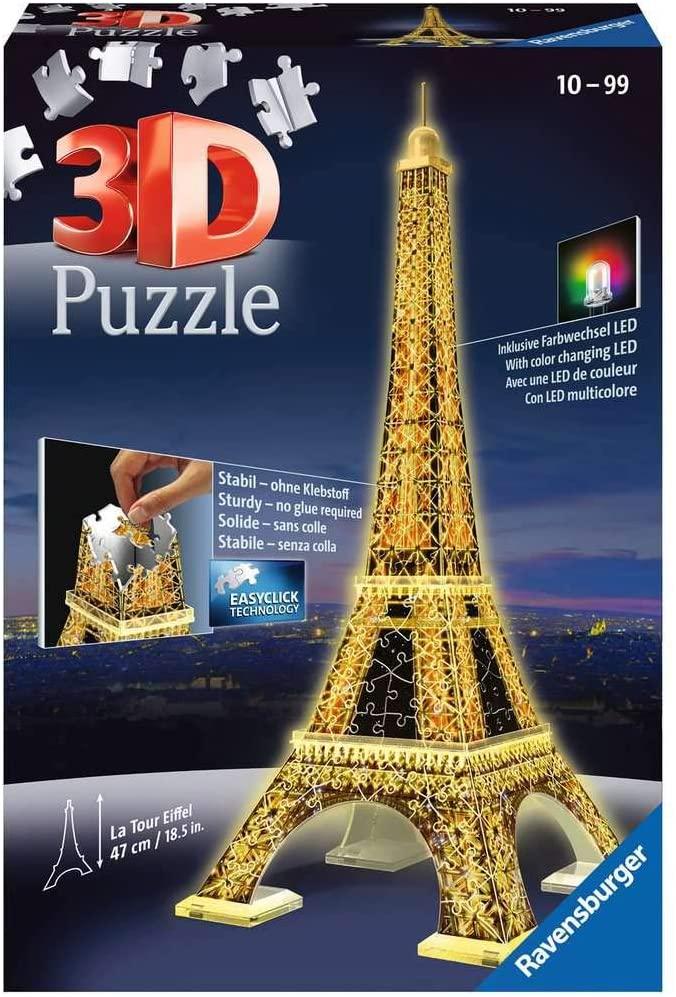 Ravensburger 3D Puzzle - Eiffelturm bei Nacht - 216 Teile