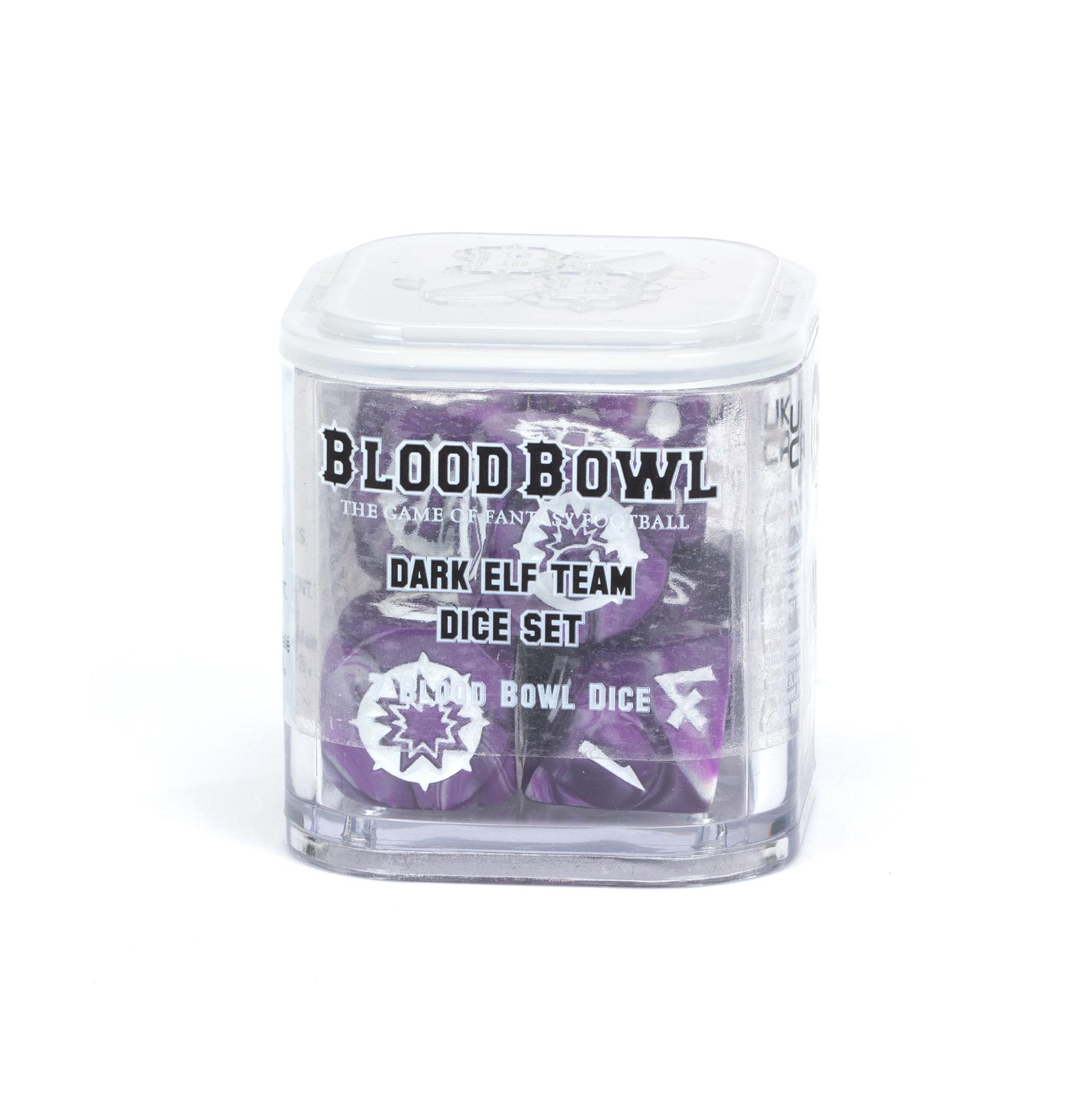 Blood Bowl - Dark Elf Team Dice Set