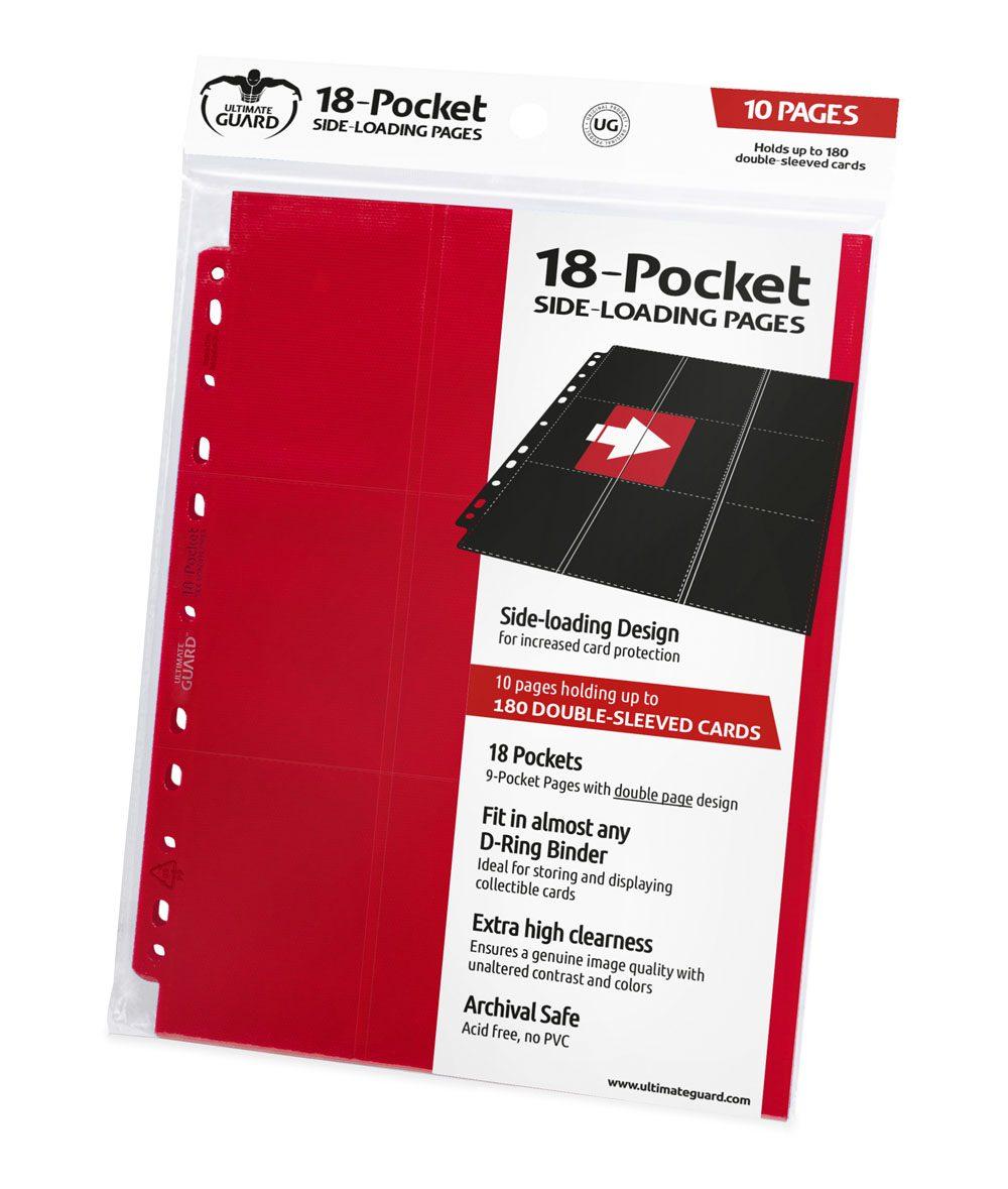 Ultimate Guard - 18-Pocket Side-Loading Pages (10) - Red