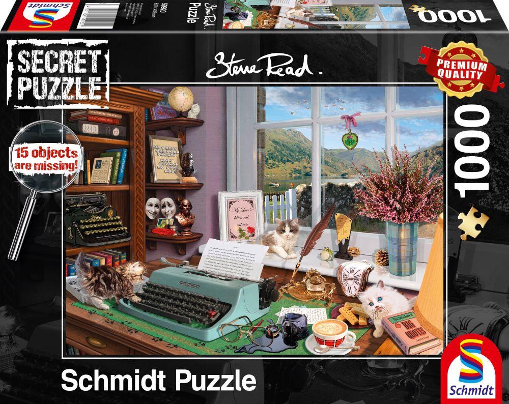 Schmidt Secret Puzzle 1000 Teile - Steve Read: Am Schreibtisch