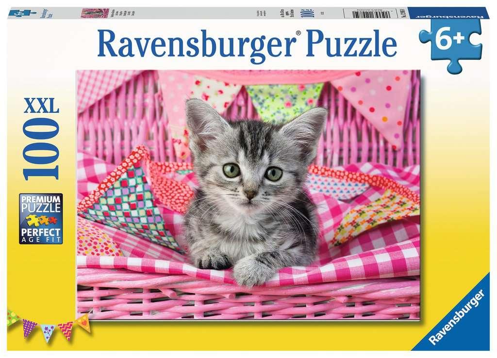 Ravensburger Puzzle - 100 XXL: Niedliches Kätzchen