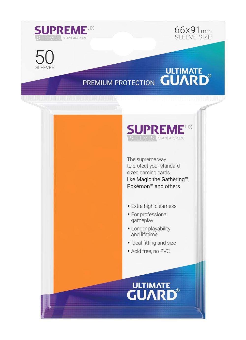 Supreme UX Sleeves - 66x91 mm (50), Orange