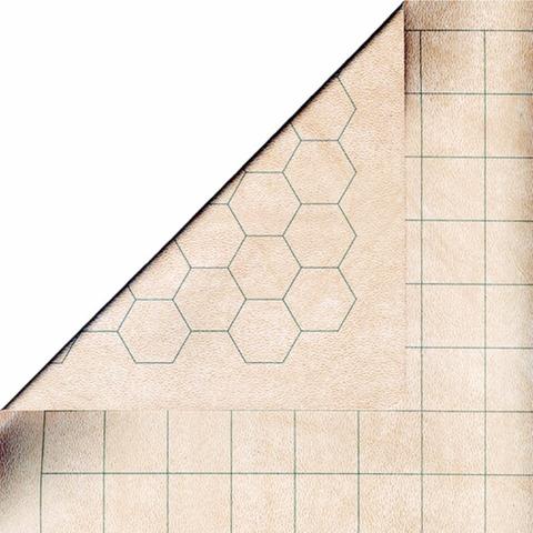 Reversible Battlemat - Double-sided (1" Squares & 1" Hexes)