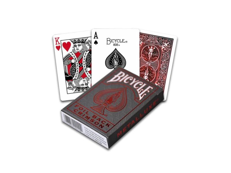 Bicycle Playing Cards - Foil Back Crimson
