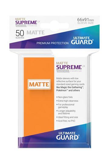 Matte Supreme UX Sleeves - 66x91 mm (50), Orange