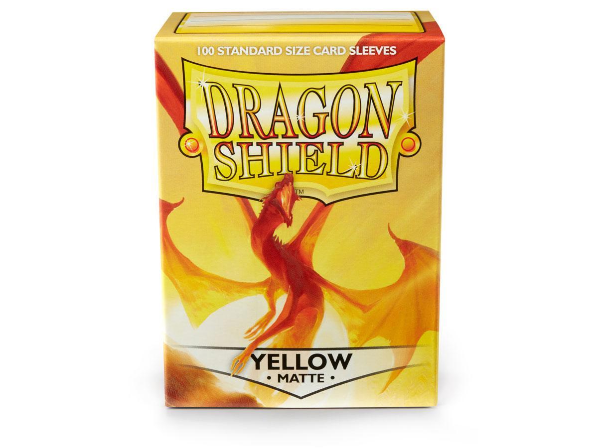 Dragon Shield - Card Sleeves: Matte Yellow, Standard Size (100 Sleeves)