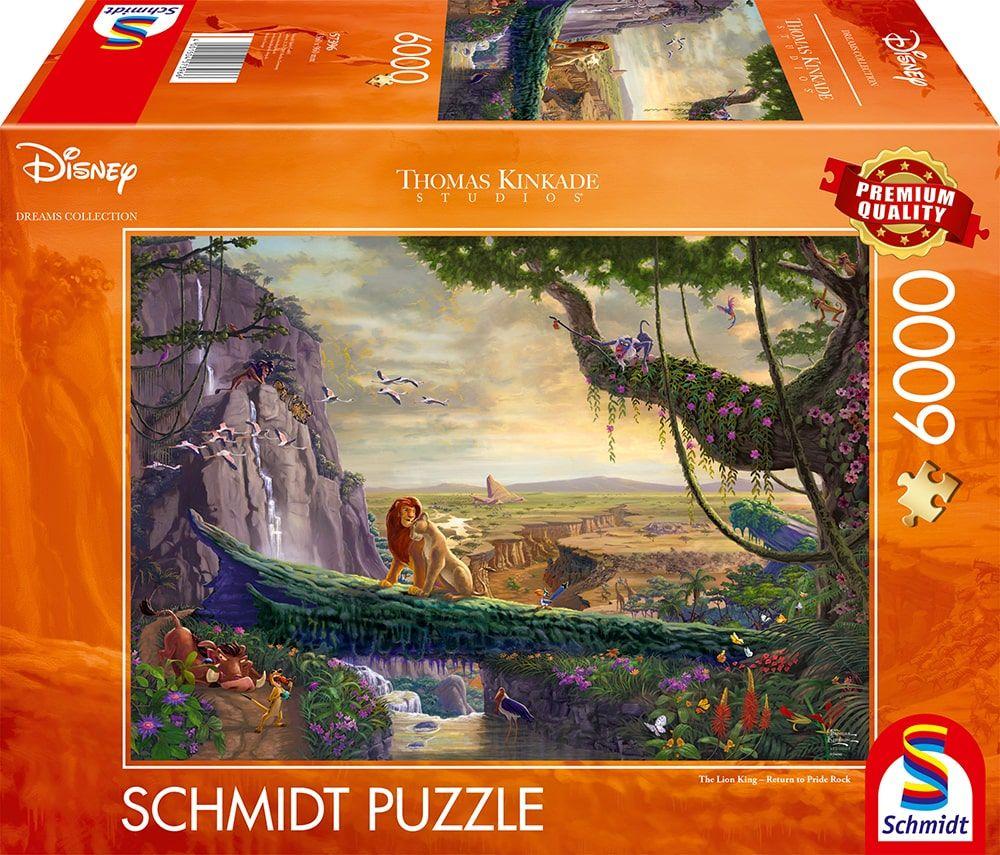 Puzzle 57396 - 6000 Teile: Thomas Kinkade, Disney: The Lion King, Return to Pride Rock