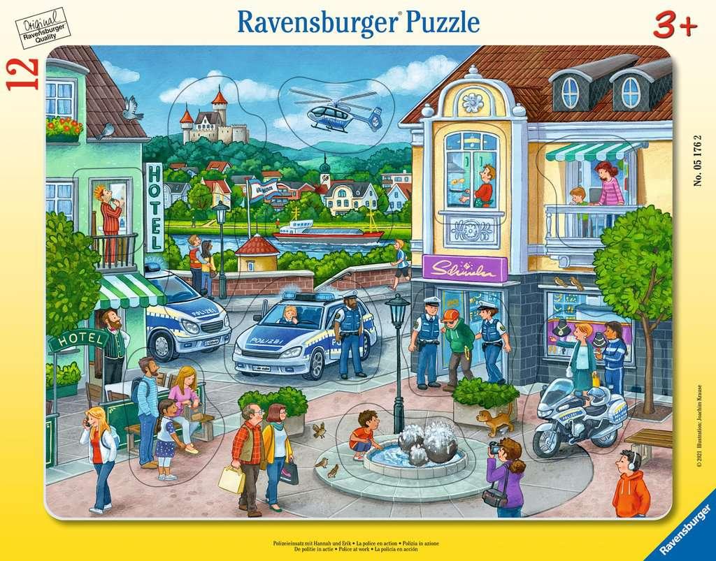 Ravensburger Puzzle - Polizeieinsatz mit Hannah und Erik- 12 Teile