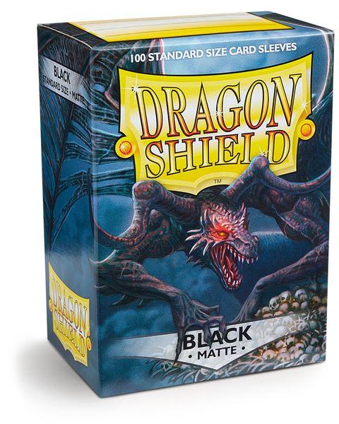 Dragon Shield - Card Sleeves: Matte Black, Standard Size (100 Sleeves)