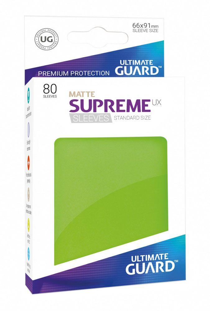 Matte Supreme UX Sleeves - 66x91 (80 Sleeves), light green