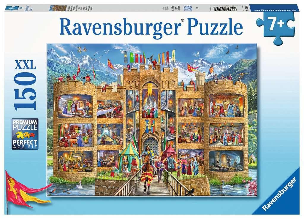 Ravensburger Kinderpuzzle - Blick in die Ritterburg