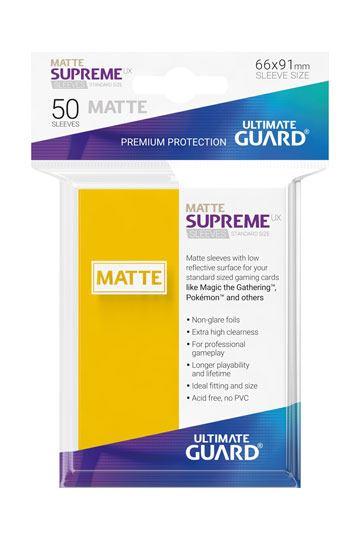 Matte Supreme UX Sleeves - 66x91 mm (50),Yellow