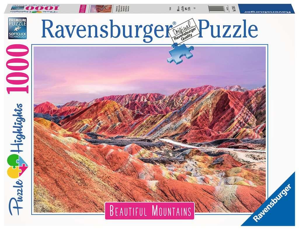 Ravensburger Puzzle - Beautiful Mountains: Regenbogenberge, China - 1000 Teile