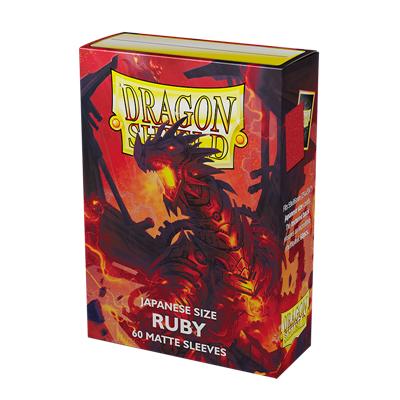 Dragon Shield - Card Sleeves: Ruby Matte, Japanese Size (60 Sleeves)