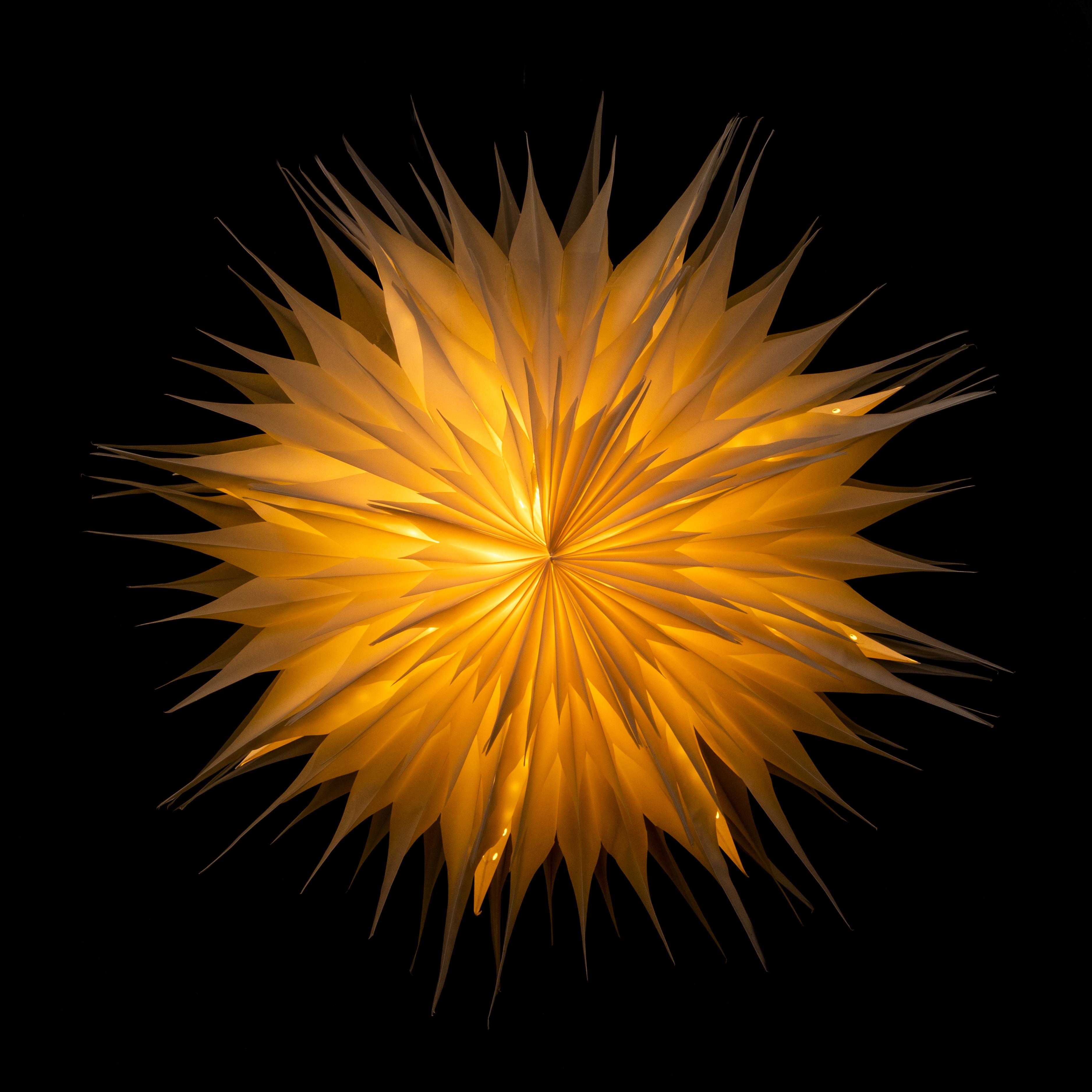 Leuchtender Stern für Innendekoration, weiß (60cm)