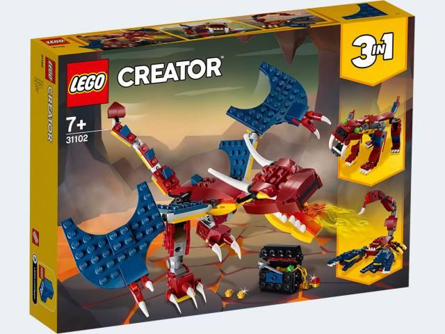 LEGO Creator 31102 - Feuerdrache 3in1