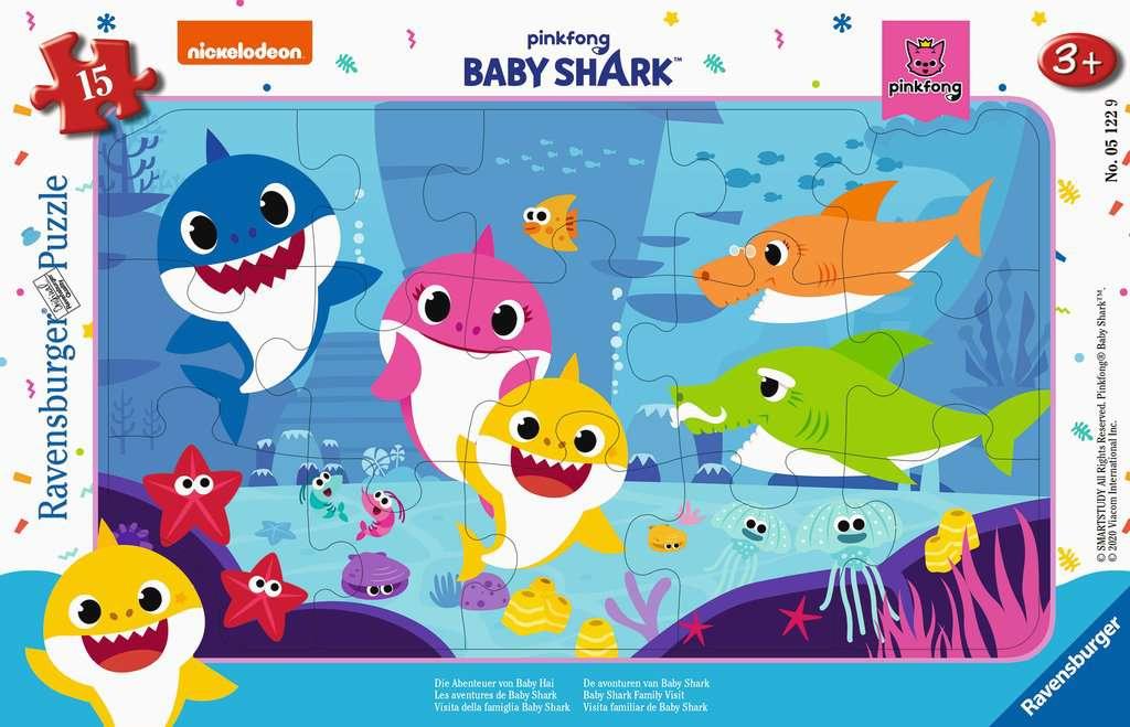 Ravensburger Kinderpuzzle - Baby Shark, Die Abenteuer von Baby Hai