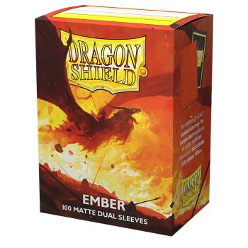 Dragon Shield - Card Sleeves: Ember Dual Matte, Standard Size (100 Sleeves)