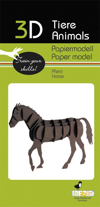 3D Papiermodell: Pferd