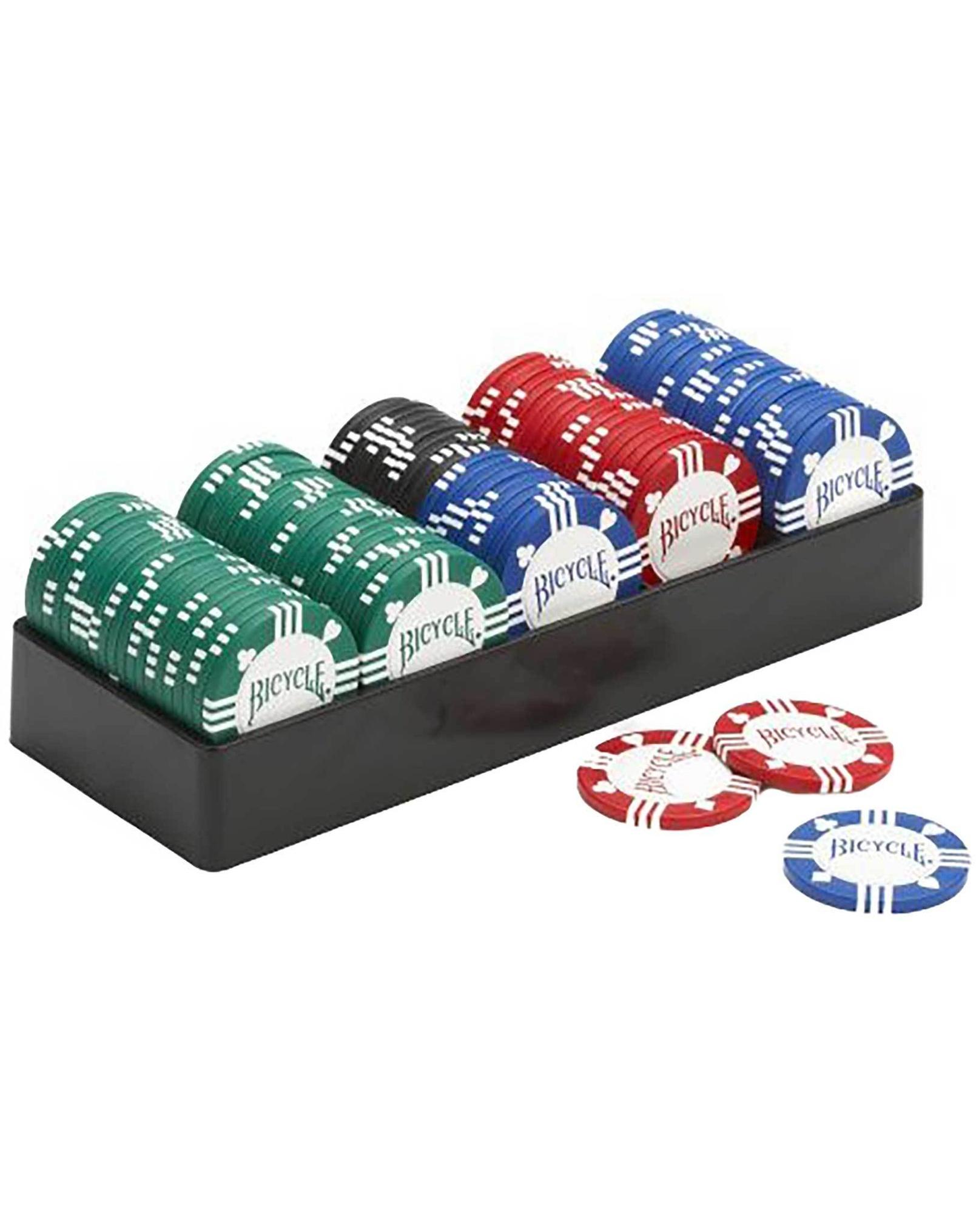 Bicycle - Tournament Quality Poker Chips with Tray